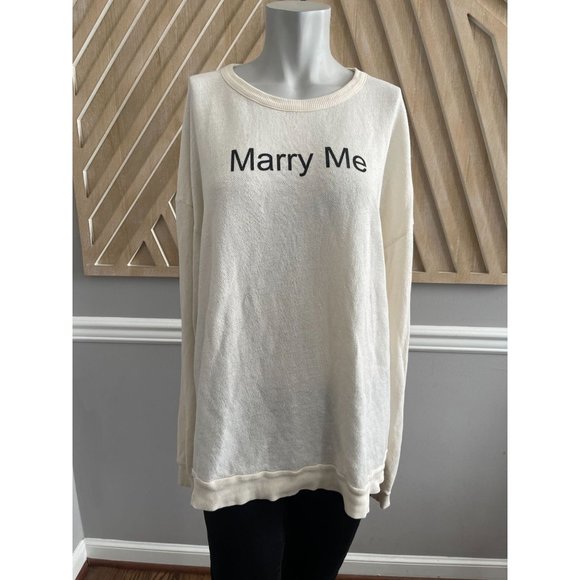 WILDFOX Marry Me Juliet Barefoot Oversized Sweater - Size XS - Picture 1 of 6